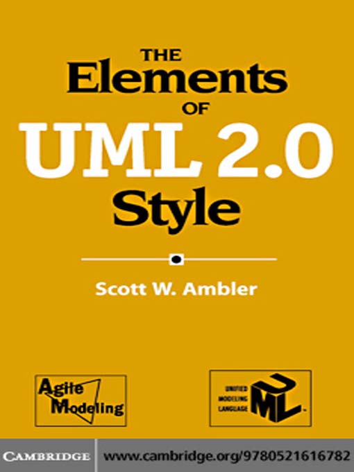 Title details for The Elements of UML<sup>TM</sup> 2.0 Style by Scott W. Ambler - Available
